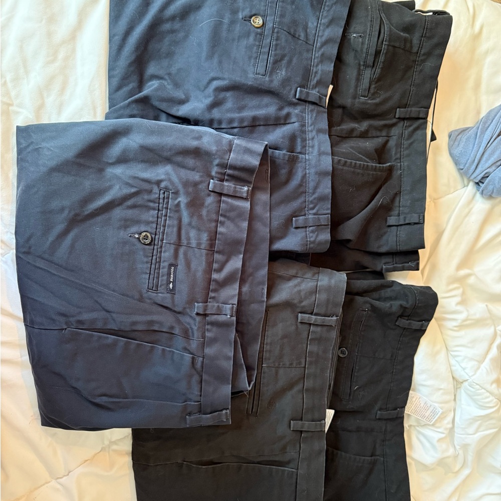 Men's Black and Navy Pants